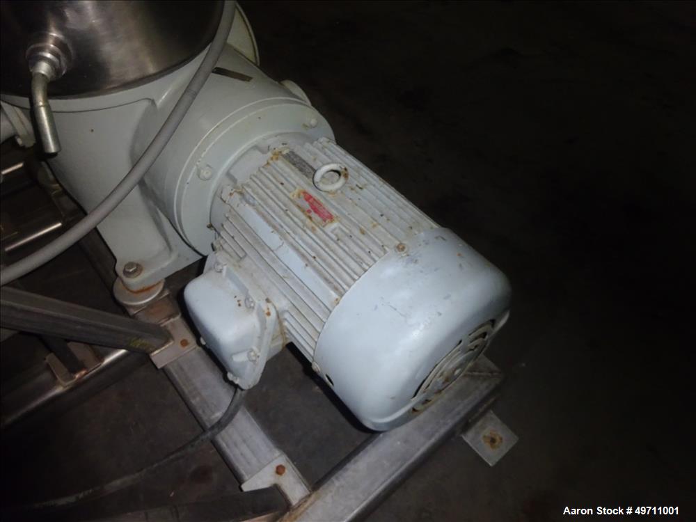 Used Westfalia SA-20-03-076 Desludger Disc Centrifuge.