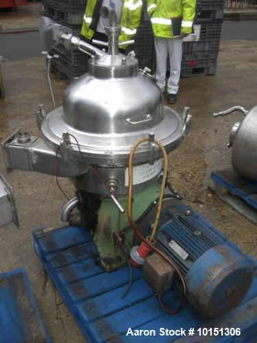 Used- Westfalia SA-20-06-076 Deludger Disc Centrifuge