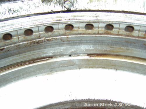 USED: Westfalia SA-35-03-076 desludger disc centrifuge, stainlesssteel construction on product contact areas. Max bowl speed 6600 rpm,separator design, heavy phase centripetal pump liquid discharge,l...