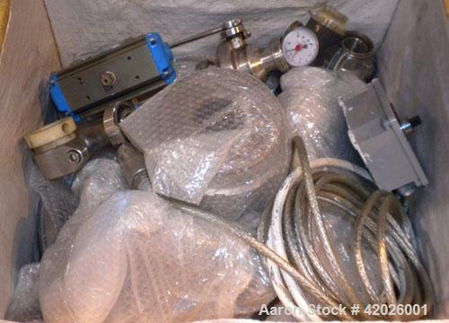 Used Westfalia SA-35-06-076 Desludger Disc Centrifuge. Stainless steel, clarifier design (liquid/solids separation), maximum bowl speed is 6550 rpm, centripetal pump liquid discharge,18.5 kW / 27.75 ...