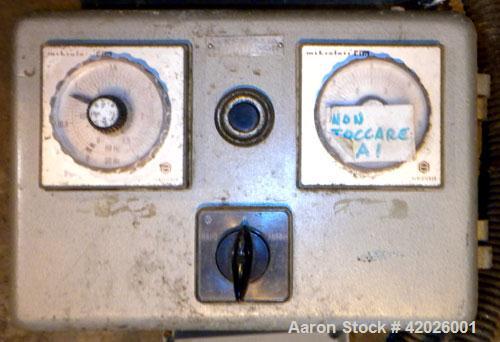 Used Westfalia SA-35-06-076 Desludger Disc Centrifuge. Stainless steel, clarifier design (liquid/solids separation), maximum bowl speed is 6550 rpm, centripetal pump liquid discharge,18.5 kW / 27.75 ...