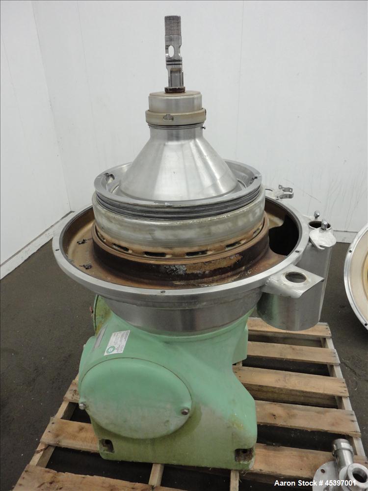 Used- Westfalia SA-35-06-076 Desludger Disc Centrifuge