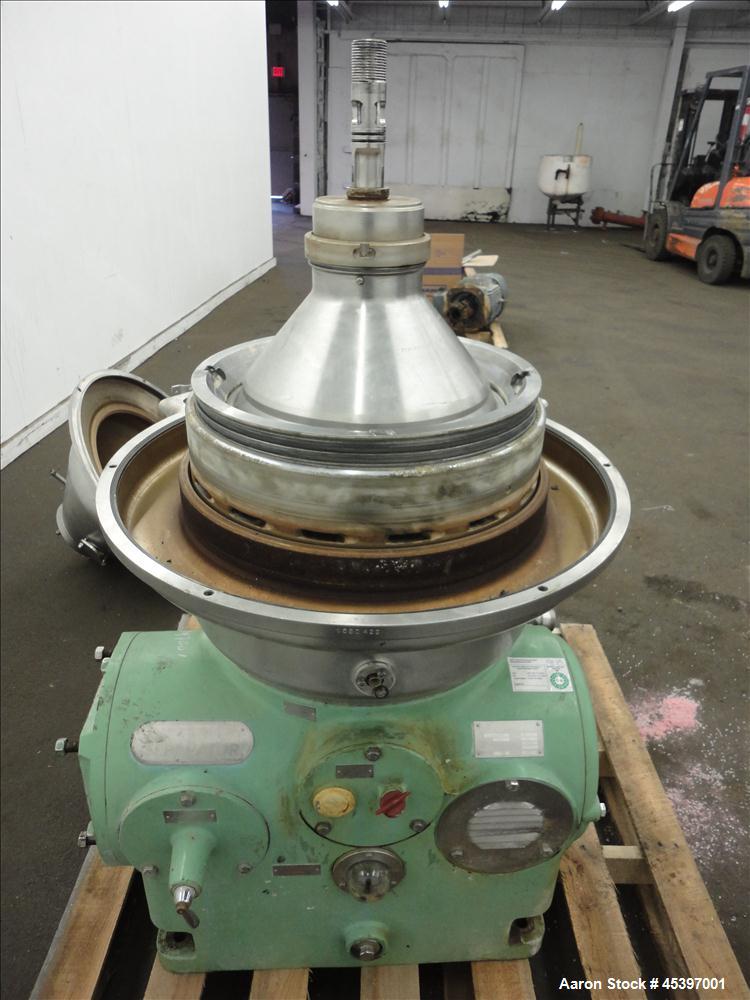 Used Westfalia SA-35-06-076 Desludger Disc Centrifuge