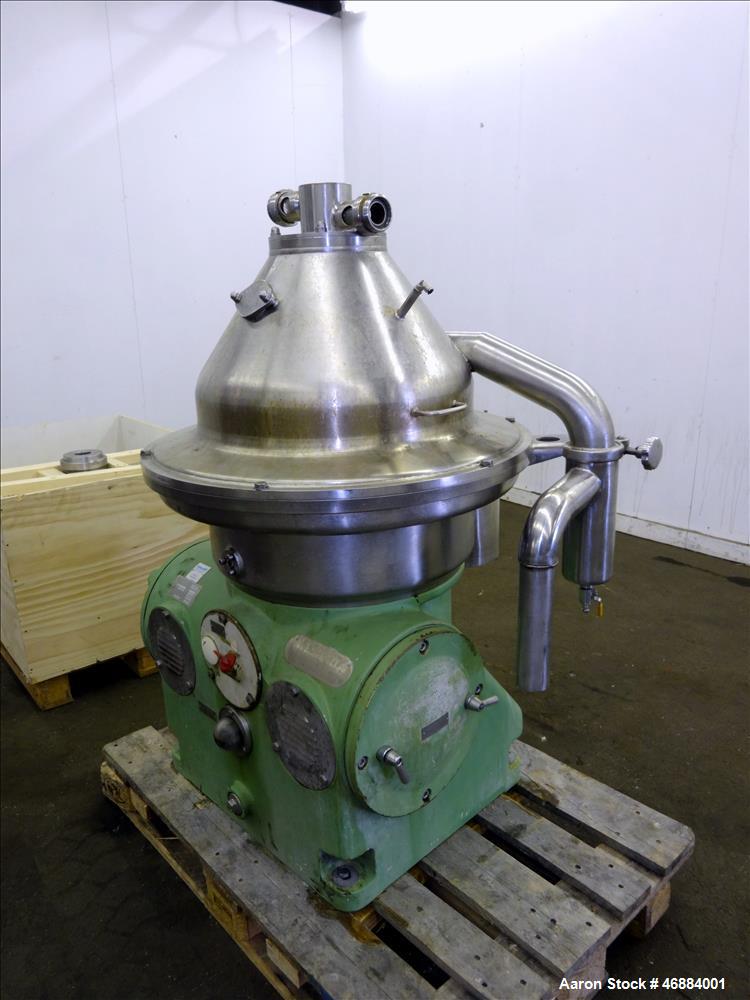 Used- Westfalia SA-35-06-076 Desludger Disc Centrifuge