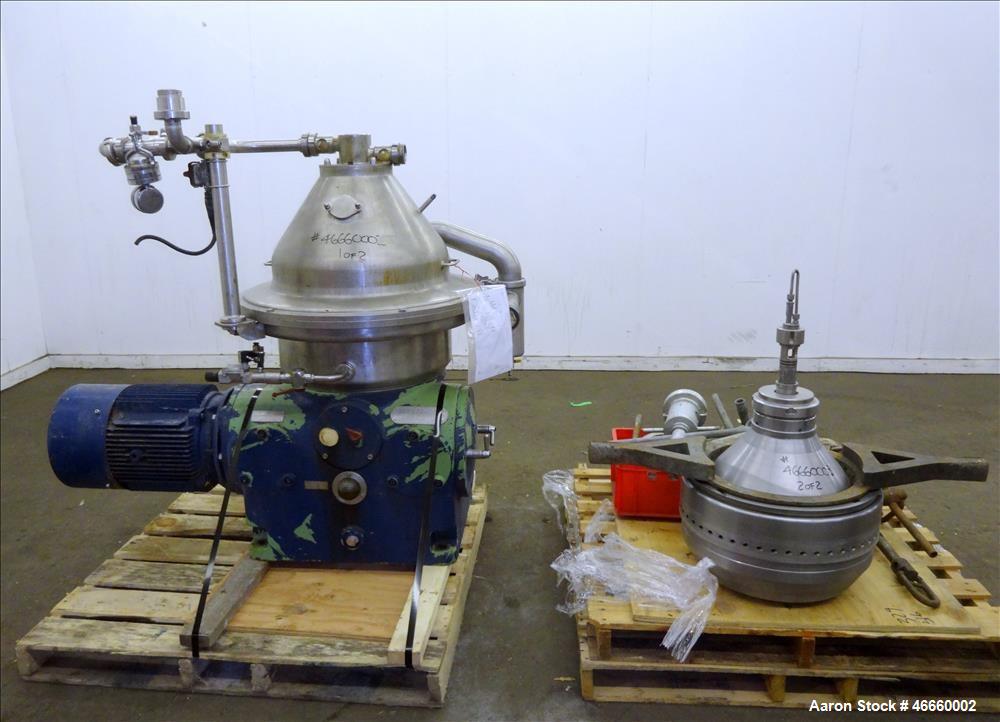 Used Westfalia SA-35-33-576 Desludger Disc Centrifuge.