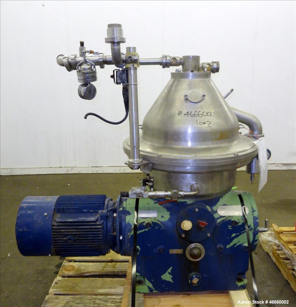 Used Westfalia SA-35-33-576 Desludger Disc Centrifuge.