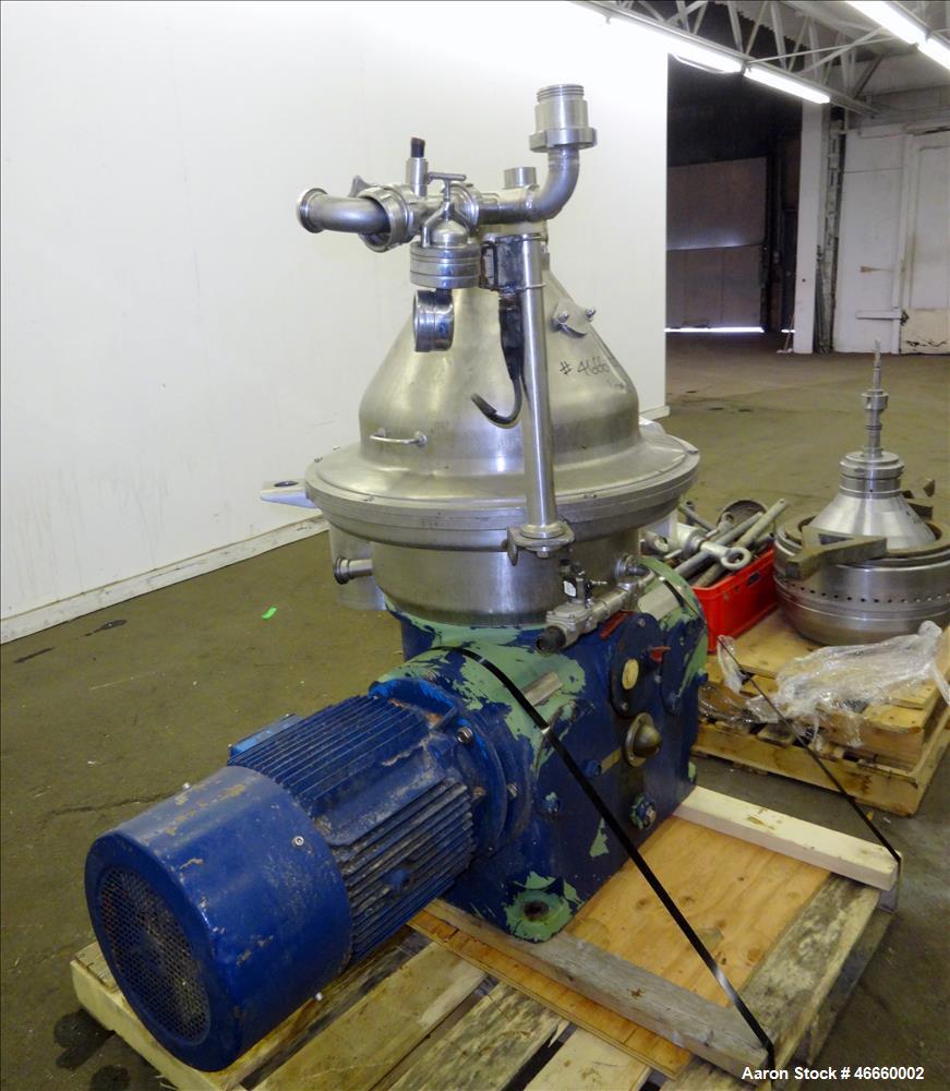 Used Westfalia SA-35-33-576 Desludger Disc Centrifuge.