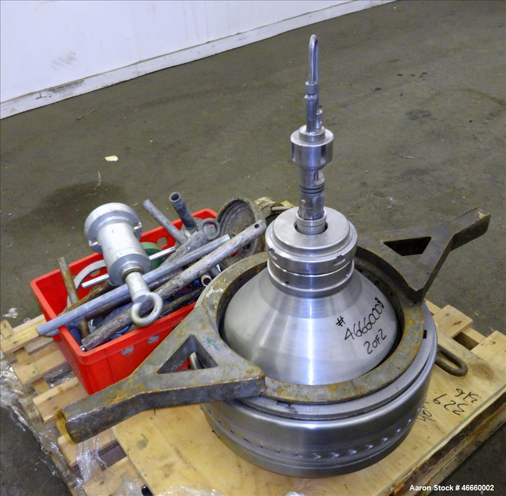 Used Westfalia SA-35-33-576 Desludger Disc Centrifuge.
