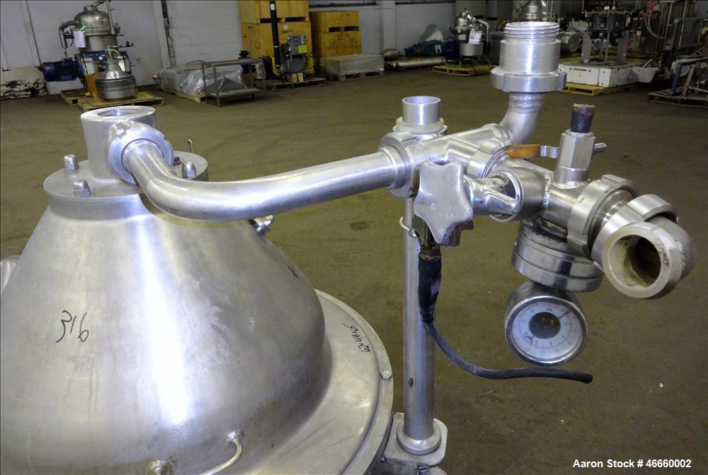 Used Westfalia SA-35-33-576 Desludger Disc Centrifuge.