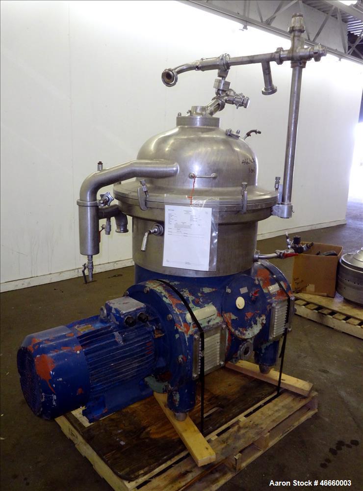 Used Westfalia SA-40-03-076 Disc Centrifuge.