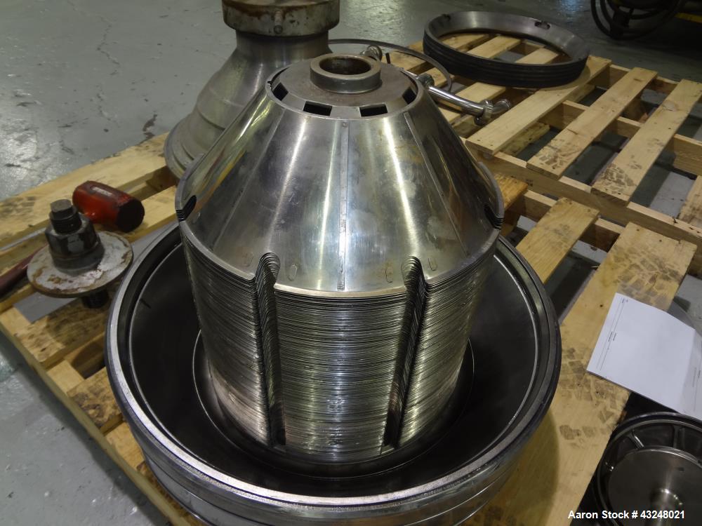 Used Stainless Steel Westfalia Desludger Disc Centrifuge, SA-40-06-076 