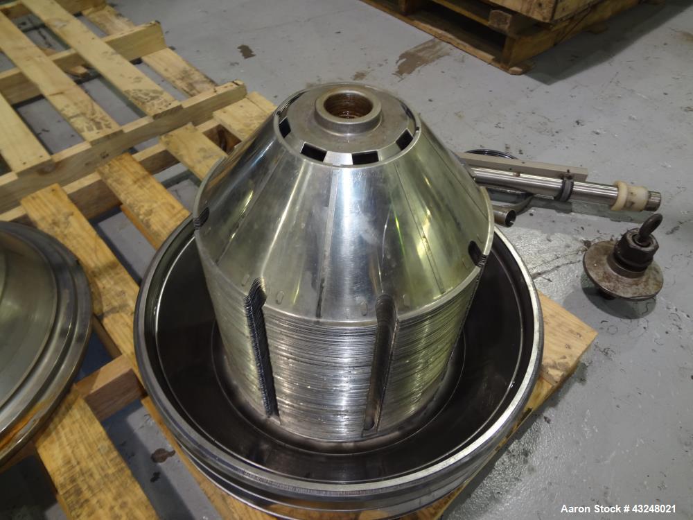 Used Stainless Steel Westfalia Desludger Disc Centrifuge, SA-40-06-076 