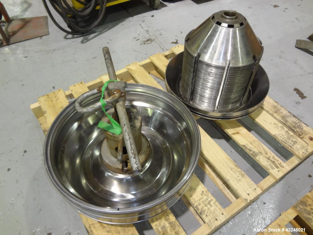 Used Stainless Steel Westfalia Desludger Disc Centrifuge, SA-40-06-076 