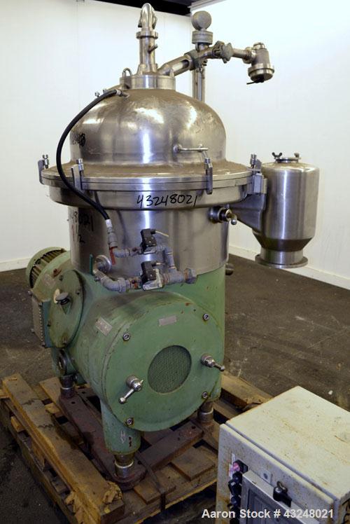 Used- Stainless Steel Westfalia Desludger Disc Centrifuge, SA-40-06-076 