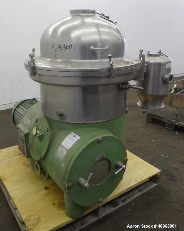 Used- Westfalia SA-40-06-076 Disc Centrifuge