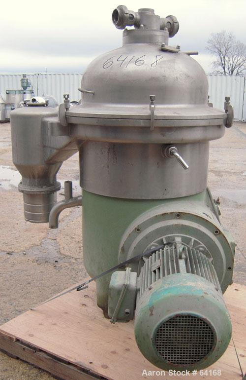 Used Westfalia Desludger Disc Centrifuge Frame Assembly, SA-45-06-076 