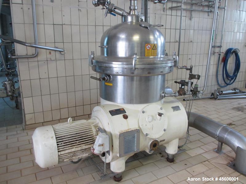Used Stainless Steel Westfalia Desludger Disc Centrifuge, SA-60-06-076  