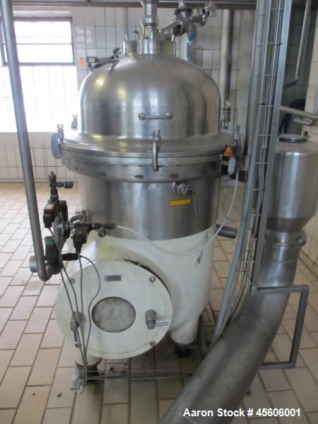 Used Stainless Steel Westfalia Desludger Disc Centrifuge, SA-60-06-076  