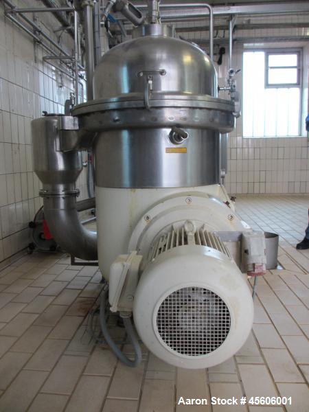 Used Stainless Steel Westfalia Desludger Disc Centrifuge, SA-60-06-076  