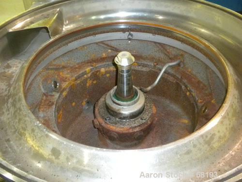 Used Stainless Steel Westfalia Desludger Disc Centrifuge, SA-82-06-177