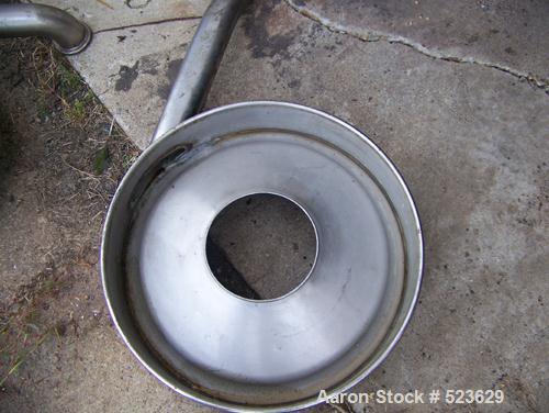 USED: Westfalia SA00M-5016 disc centrifuge, stainless steel. 3 way separator design. Max bowl speed 6500 rpm, 15 hp drive motor.
