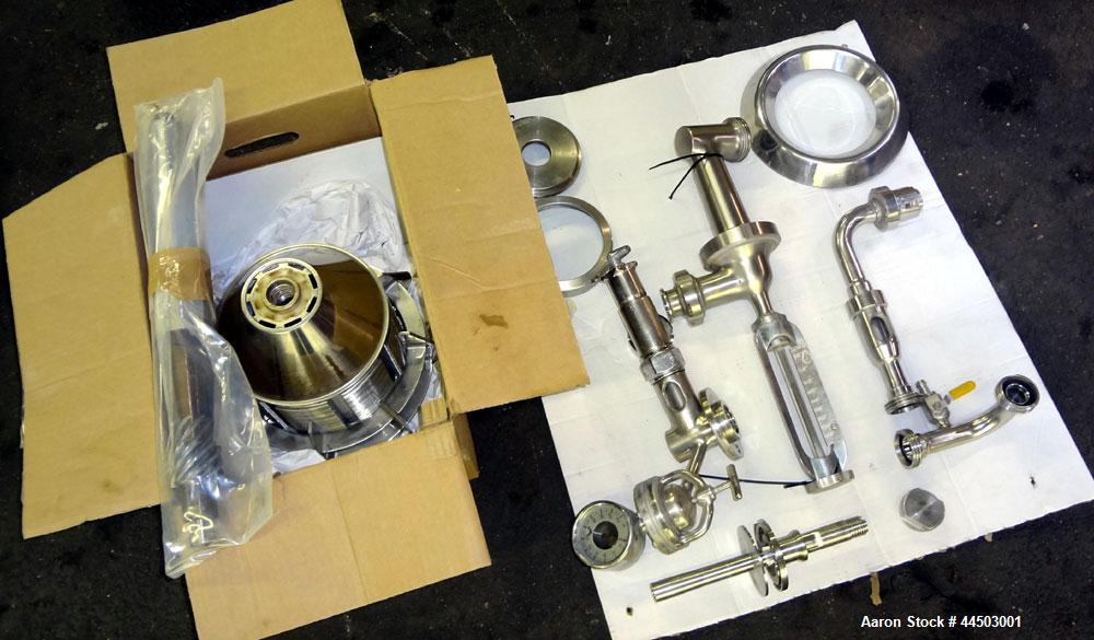 Used Westfalia SA14-06-076 Desludger Disc Centrifuge. 329 Stainless steel construction on product contact areas. Maximum bowl speed 7560 rpm, clarifier design (liquid/solids separation), centripetal ...
