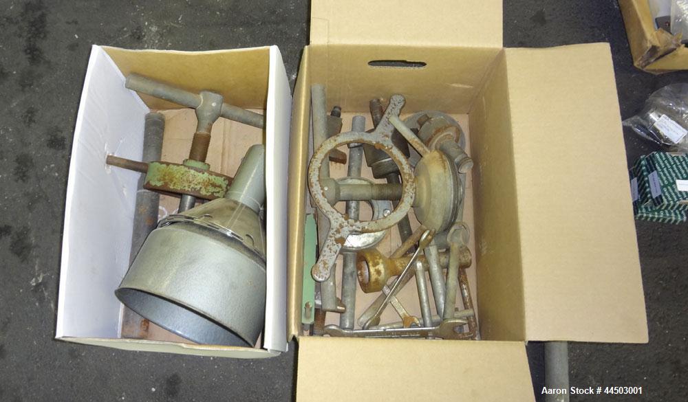 Used Westfalia SA14-06-076 Desludger Disc Centrifuge. 329 Stainless steel construction on product contact areas. Maximum bowl speed 7560 rpm, clarifier design (liquid/solids separation), centripetal ...