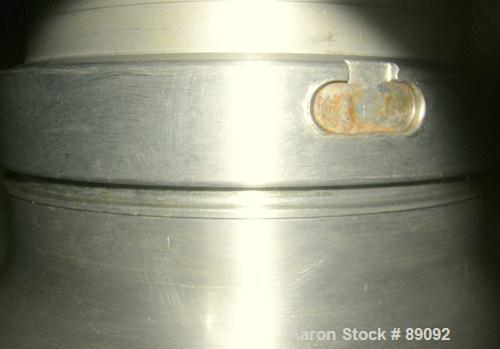 USED: Westfalia SA35-01-576 desludger disc centrifuge. 316 stainless steel construction on product contact areas, max bowl speed 6000 rpm, separator design, light and heavy phase centripetal pump liq...