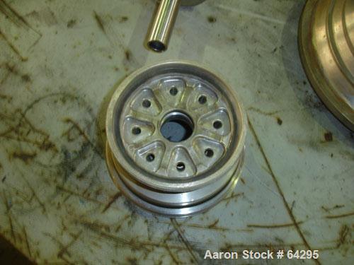 Used Westfalia SA7-06-076 Desludger Disc Centrifuge, 316 Stainless Steel Construction (Product Contact Areas). Maximum bowl speed 8400 rpm, clarifier design, centripetal pump liquid discharge. Driven...