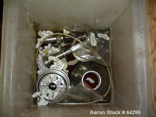 Used Westfalia SA7-06-076 Desludger Disc Centrifuge, 316 Stainless Steel Construction (Product Contact Areas). Maximum bowl speed 8400 rpm, clarifier design, centripetal pump liquid discharge. Driven...