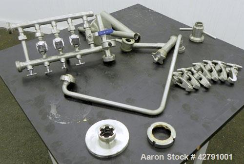 Used Westfalia SAMM 12006 Disc Centrifuge. 421 Stainless steel construction (product contact areas). Maximum bowl speed 4500 rpm, separator design, direct drive, 30 hp/22 kw drive motor (380/3/50). I...