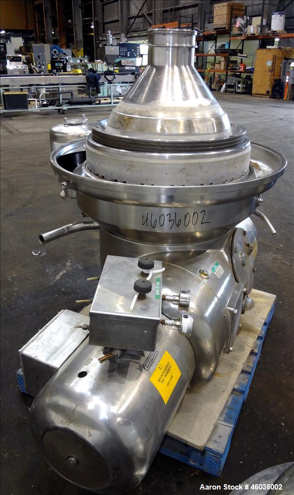 Used- Westfalia SAMM-20006 Desludger Disc Centrifuge