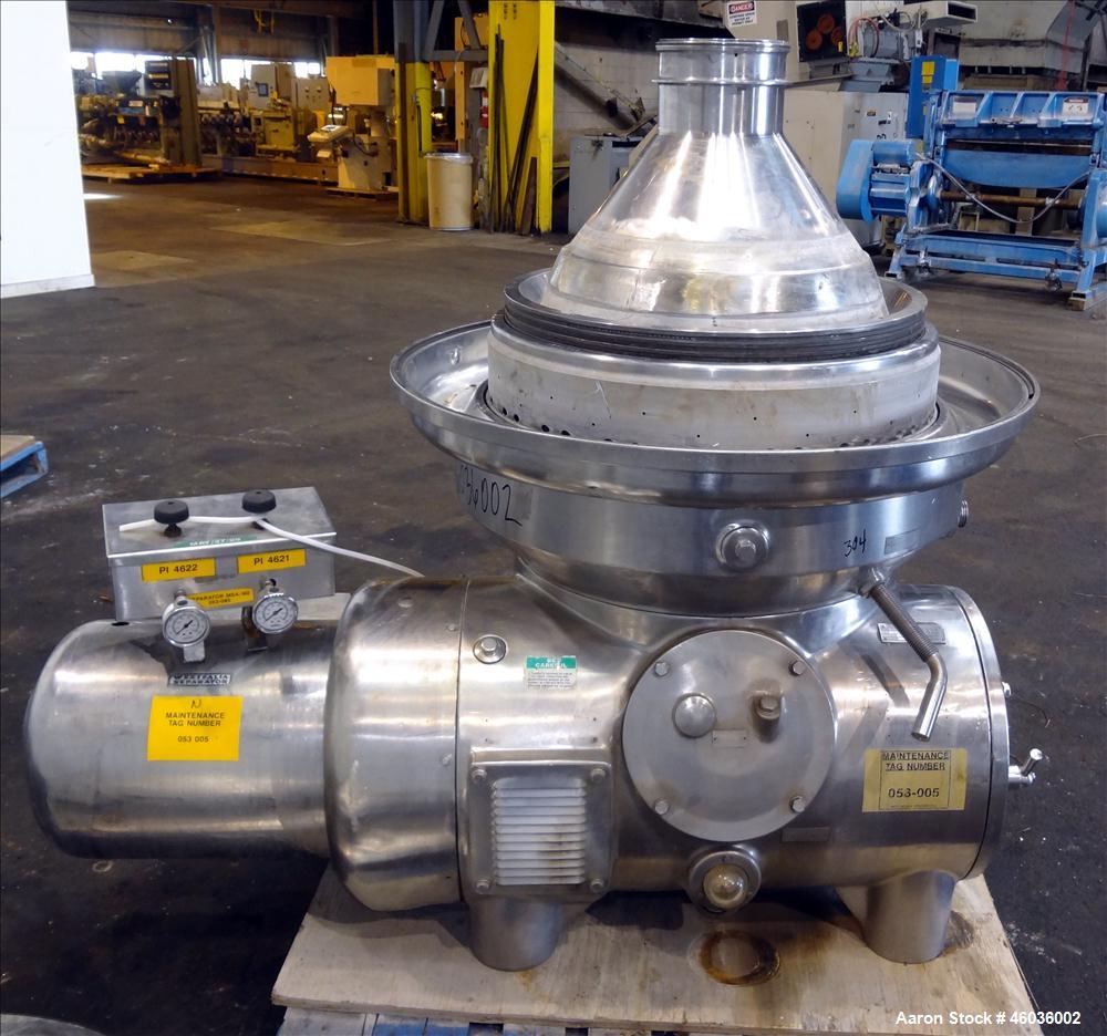 Used- Westfalia SAMM-20006 Desludger Disc Centrifuge