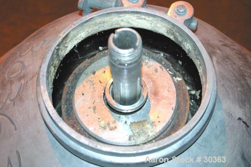 Used Westfalia Disc Centrifuge, Model SAMN 5036, 434 Stainless Steel. Driven by a 5.5 kW bowl top, disc stack, centripetal pump, splitter disc.