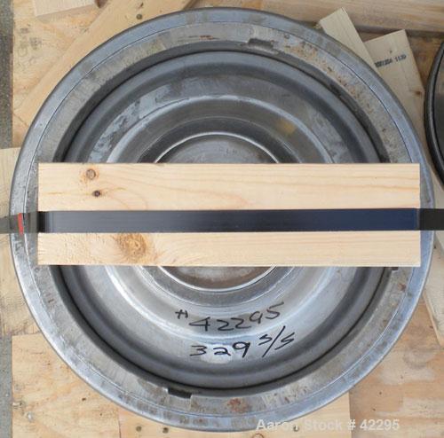 Used Westfalia Disc Centrifuge, Model SAMN-5036, 329 stainless steel. Maximum bowl speed 6500 rpm, centripetal pump liquid discharge. Direct driven by an approximately 20 hp motor.