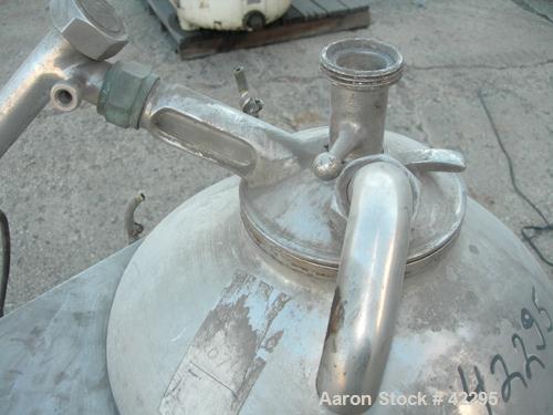 Used Westfalia Disc Centrifuge, Model SAMN-5036, 329 stainless steel. Maximum bowl speed 6500 rpm, centripetal pump liquid discharge. Direct driven by an approximately 20 hp motor.
