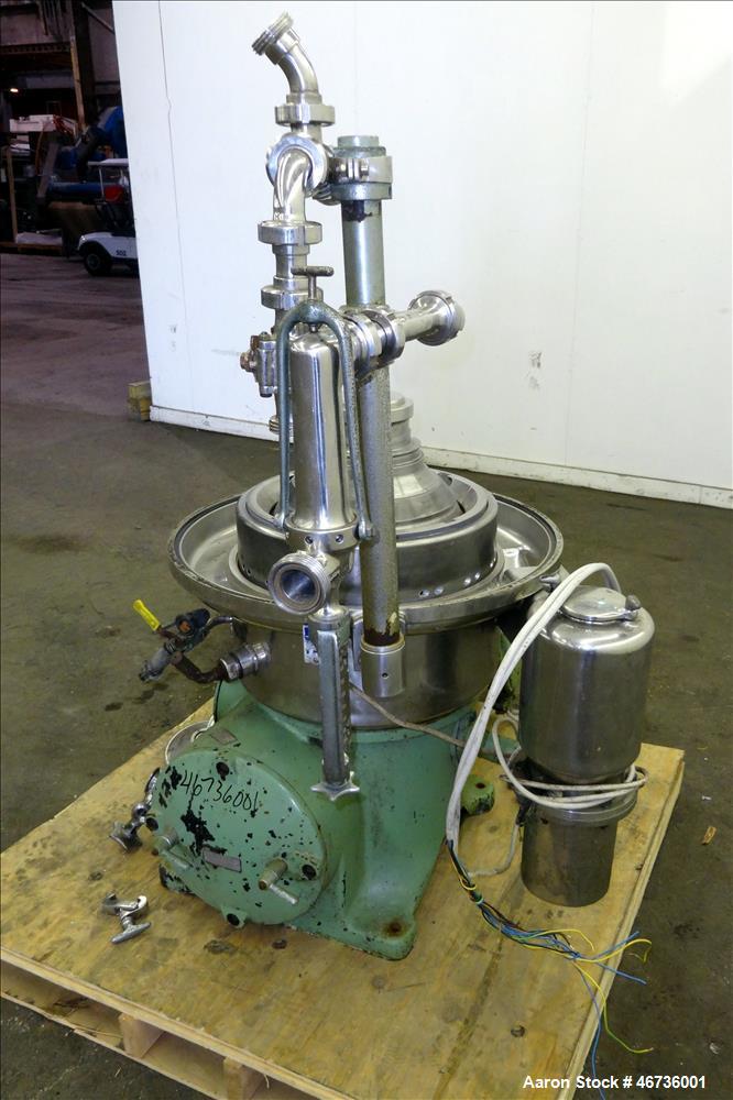 Used Westfalia SAMN-5036 Desludger Disc Centrifuge.