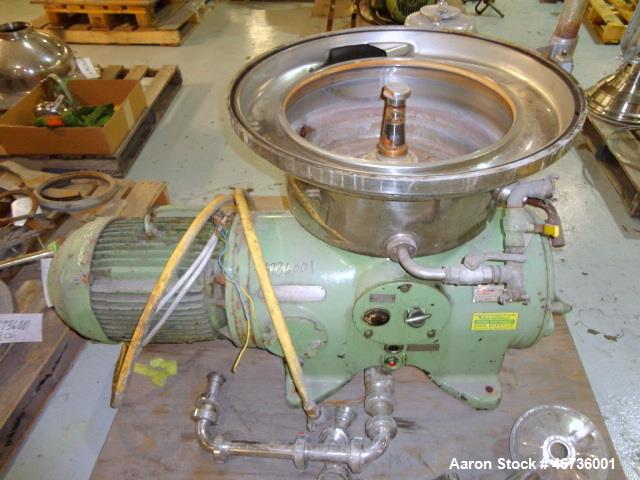 Used Westfalia SAMN-5036 Desludger Disc Centrifuge.