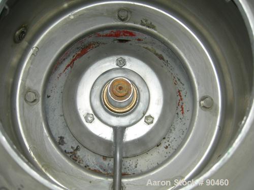 Used Westfalia SAMN-5036 Desludger Disc Centrifuge, 329 Stainless Steel Construction (Product Contact Areas). Max bowl speed 6500 RPM, separator design, light phase gravity liquid discharge, heavy ph...