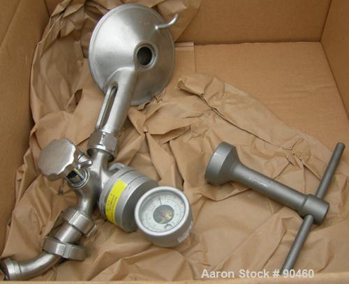 Used Westfalia SAMN-5036 Desludger Disc Centrifuge, 329 Stainless Steel Construction (Product Contact Areas). Max bowl speed 6500 RPM, separator design, light phase gravity liquid discharge, heavy ph...