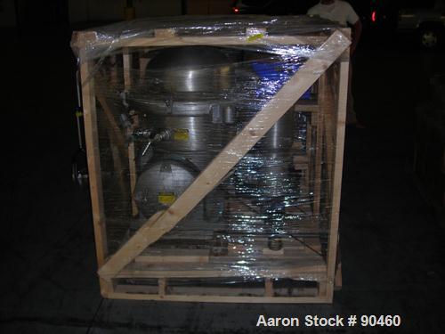Used Westfalia SAMN-5036 Desludger Disc Centrifuge, 329 Stainless Steel Construction (Product Contact Areas). Max bowl speed 6500 RPM, separator design, light phase gravity liquid discharge, heavy ph...