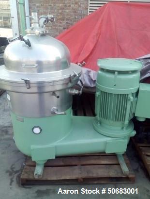 Used- Westfalia SAMR-15037 Desludger Disc Centrifuge