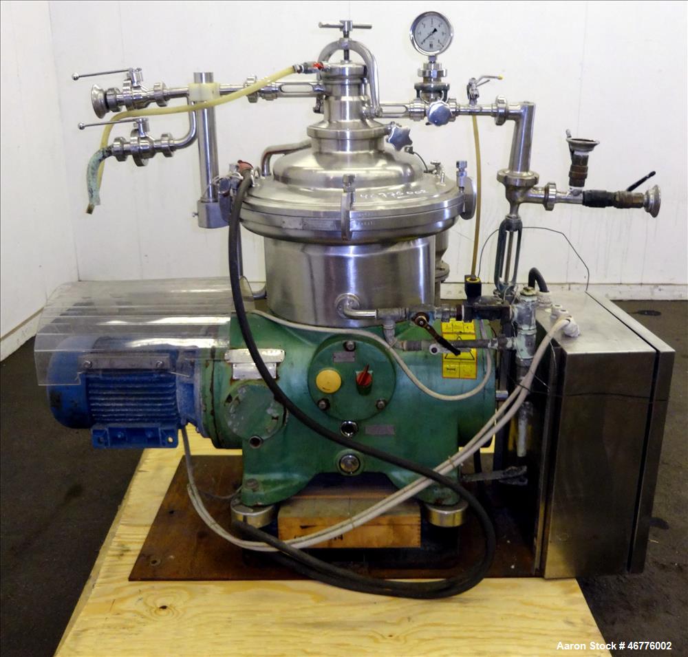 Used- Westfalia SAMP-3036 Desludger Disc Centrifuge