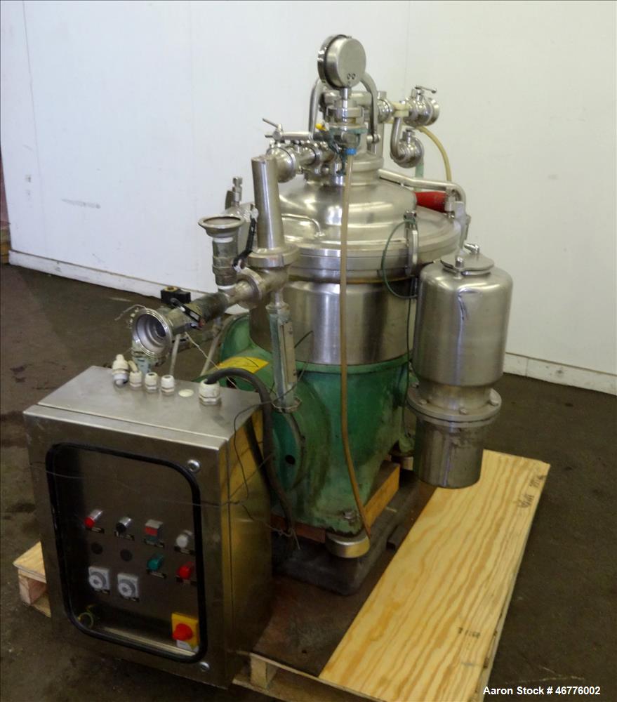 Used- Westfalia SAMP-3036 Desludger Disc Centrifuge