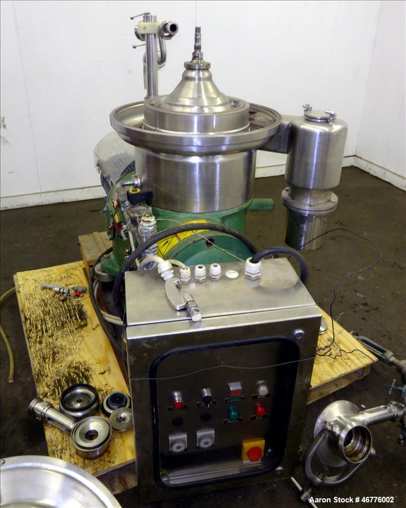 Used- Westfalia SAMP-3036 Desludger Disc Centrifuge