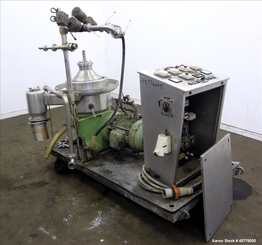 Used Westfalia SAMR-5036 Desludger Disc Centrifuge.