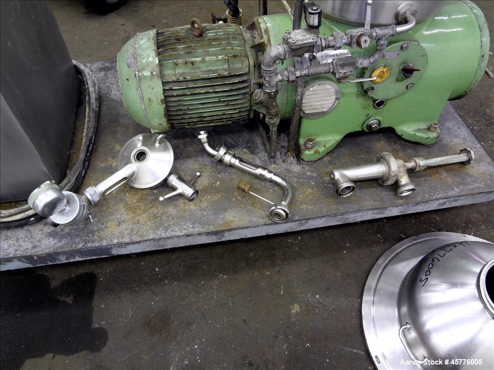 Used Westfalia SAMR-5036 Desludger Disc Centrifuge.