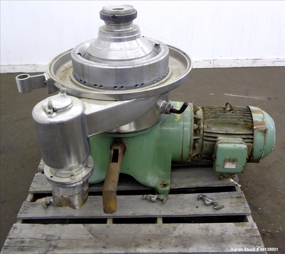 Used Westfalia SAMR-5036 Desludger Disc Centrifuge