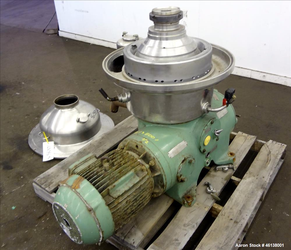 Used Westfalia SAMR-5036 Desludger Disc Centrifuge