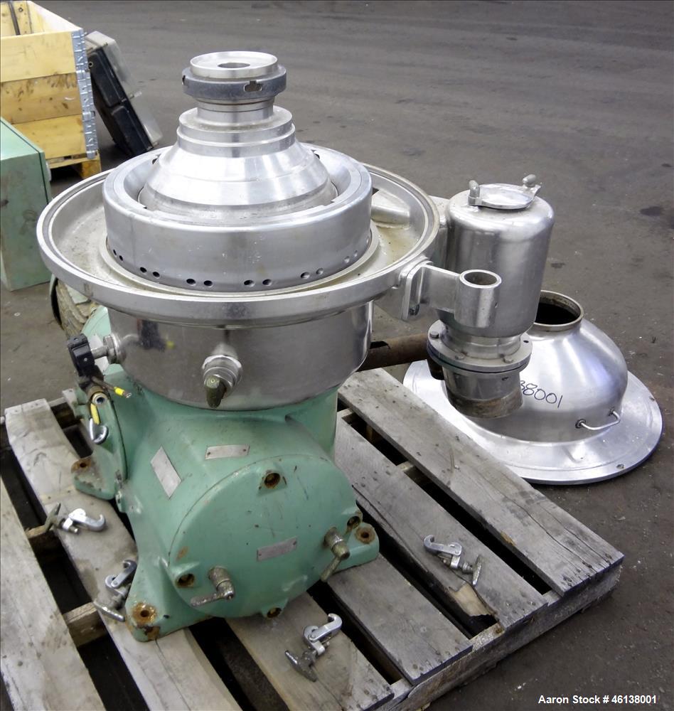 Used- Westfalia SAMR-5036 Desludger Disc Centrifuge